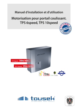 Tousek TPS-6-10speed Manuel du propriétaire