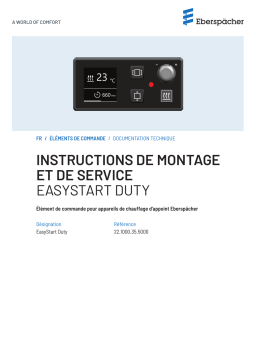 Eberspacher EasyStart Duty Mode d'emploi
