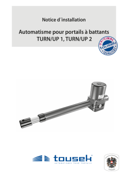 Tousek TURN-UP Manuel du propriétaire