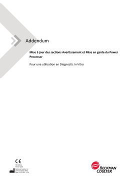 Beckman Coulter Power Processor Sample-Handling System Manuel du propriétaire