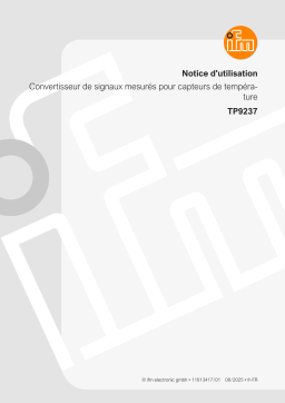 IFM TP9237 Mode d'emploi