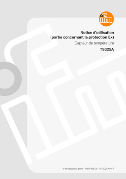 IFM TS325A Mode d'emploi