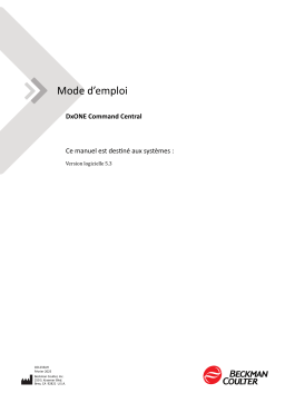 Beckman Coulter Command Central Workstation Manuel du propriétaire