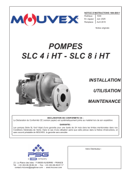 Mouvex 1004-B00 SLC4 i HT SLC8 i HT Manuel utilisateur