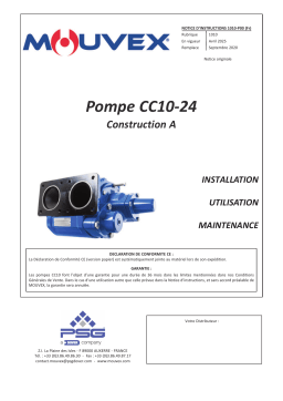 Mouvex 1010-P00 CC10 24 A Manuel utilisateur