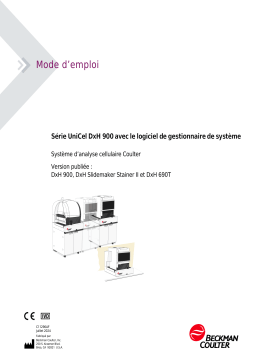 Beckman Coulter DxH 900, DxH Slidemaker Stainer II, and DxH 690T Mode d'emploi