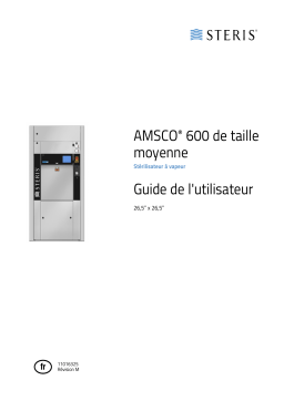 Steris Amsco 600 Medium Steam Sterilizer Mode d'emploi