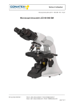 Conatex Microscope binoculaire LED BM Manuel du propri&eacute;taire