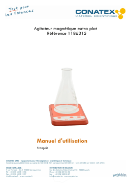 Conatex Agitateur magnétique extra plat Manuel du propriétaire