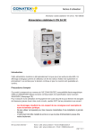 Conatex Alimentation 0-15V 0-2A DC Manuel du propri&eacute;taire