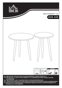 HOMCOM 839-335 Manuel utilisateur