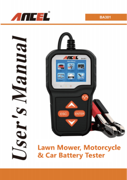 ANCEL BA301 Manuel utilisateur