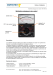 Conatex Multim&egrave;tre analogique &agrave; z&eacute;ro central Manuel du propri&eacute;taire