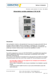Conatex Alimentation 0-15V 0-3A DC Manuel du propri&eacute;taire