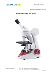 Conatex Microscope Motic RED 100 Manuel du propri&eacute;taire