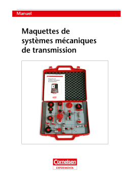 Conatex Mallette pédagogique "Transmissions mécaniques" Manuel du propriétaire