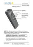 Conatex T&eacute;l&eacute;m&egrave;tre &agrave; ultrasons Manuel du propri&eacute;taire