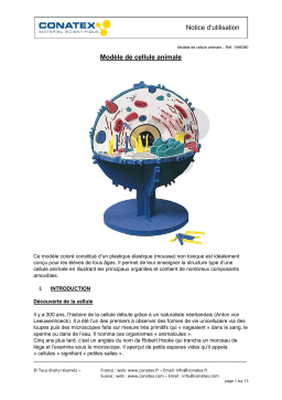 Conatex Modèle de cellule animale Manuel du propriétaire