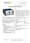 Conatex Alimentation variable 0-12V 6A AC / DC Manuel du propri&eacute;taire