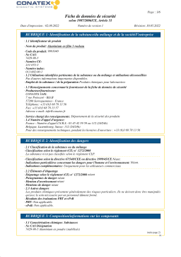 Conatex Aluminium, feuille d'aluminium 1 rouleau Manuel du propriétaire