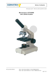 Conatex Microscope SXBL DIG Manuel du propri&eacute;taire