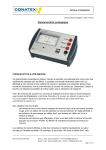 Conatex Galvanom&egrave;tre analogique Manuel du propri&eacute;taire