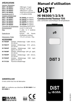 Conatex Testeur conductivité µS Manuel du propriétaire