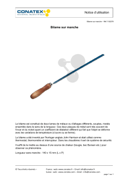 Conatex Bilame sur manche Manuel du propriétaire
