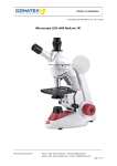 Conatex Microscope Motic RED 101 Manuel du propri&eacute;taire