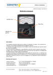 Conatex Multim&egrave;tre analogique Manuel du propri&eacute;taire