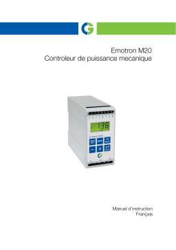 Emotron M20 Manuel utilisateur