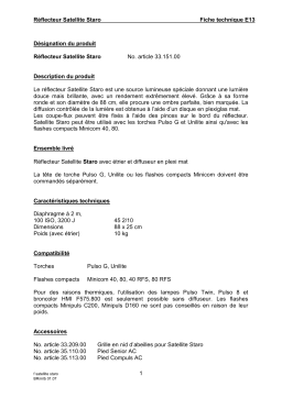 Broncolor Satellite Staro Manuel du propriétaire