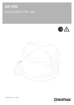 Nilfisk GD930 Manuel utilisateur