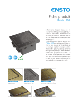 ensto 100V2 Fiche Produit Guide d'installation