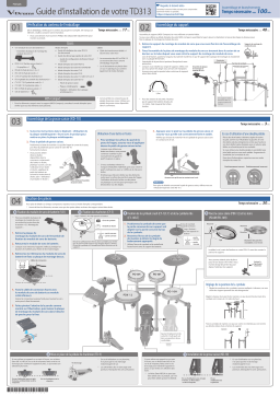 Roland TD313 Guide d'installation