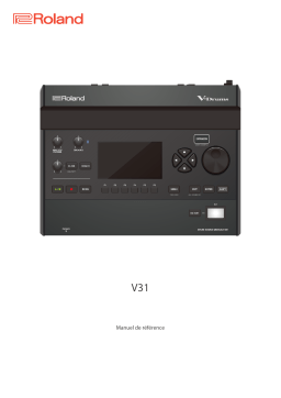 Roland V31 Manuel utilisateur