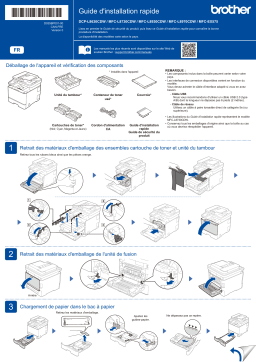 Brother MFC-EX575 Guide d'installation rapide