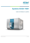 SCIEX 7500+ System Mode d'emploi
