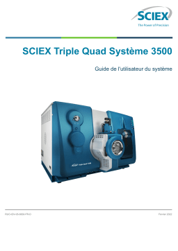 SCIEX Triple Quad 3500 System Mode d'emploi