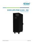 SCIEX UPS PSW 6 kVA - NA Manuel utilisateur