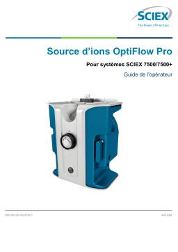 SCIEX OptiFlow Pro Ion Source Manuel utilisateur