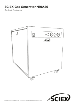 SCIEX Gas Generator N19A26 Manuel utilisateur