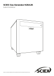 SCIEX Gas Generator N26A26 Guide d'installation