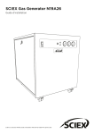 SCIEX Gas Generator N19A26 Guide d'installation
