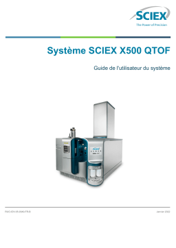 SCIEX X500 QTOF System Mode d'emploi