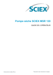 SCIEX Dry Pump MSR 130 Manuel utilisateur