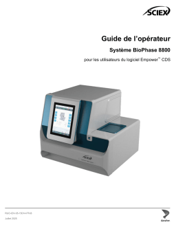 SCIEX BioPhase 8800 Manuel utilisateur