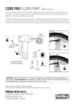 Blackburn Core Pro Floor Pump Manuel du propriétaire