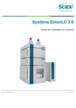 SCIEX ExionLC 2.0 System Hardware Mode d'emploi