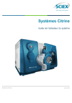SCIEX Citrine System Mode d'emploi